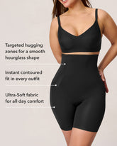 Shapewear Sculpting Shorts for Women Seamless High Waisted Body Shaper Thigh Slimming Underwear