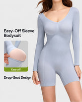 Long-Sleeve Full-Body Sculpting Shapewear Bodysuit