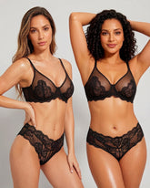 2-Pack Full Coverage Lace Minimizer Bras