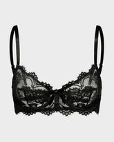 Floral Lace Plunge Underwire Bra