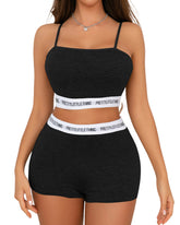 Yoga Push-Up Shockproof Strappy Back Sports Bra and Shorts Set