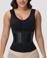 Double Compression Waist Trainer Vest with Built-In Bra