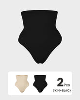 2-Pack High-Waist Tummy Control Thongs