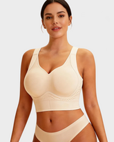 Plus Size Back Smoothing Seamless Push Up Jelly Bra