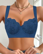 Elegant Lace Push Up Underwire Bra