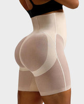 Mesh Smooth High-Waisted Mid Thigh Shorts