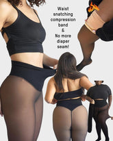 Viral One-Seam Shaping Fleece Tights