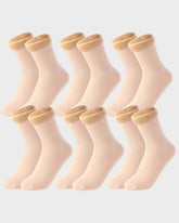 Fleece-Lined Thickened Winter Snow Socks (5 Pairs)