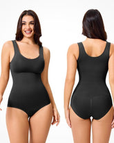 Women Seamless Round Neck Tummy Control Bodysuit