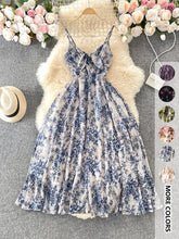 Women's Boho Floral-Print Cami Dress, Fashion Casual A-Line Dress for Beach Holiday Vacation