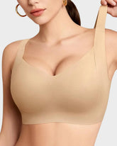 Wireless Push-Up Jelly Support Seamless Bra for Women