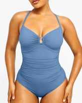 Smart Sculpt U-Ring Cut Out Shaping Swimsuit