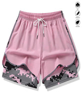 Womens Athletic Shorts with Built In Liner and Drawstring Waist