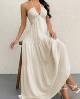 Women's Summer Sleeveless Loose A Line Plain Dress