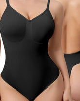 Seamless V-Neck Shapewear Bodysuit – Tummy Control