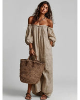 New Summer Arrival: Elegant Casual Loose-Fit Striped Dress