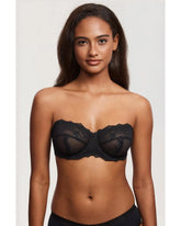 Lace Strapless See-Through Plus Size Convertible Underwire Bra