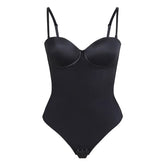 Seamless Lace-Up Bodysuit for Effortless Curves