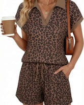 Women's Casual Top & Shorts Outfit