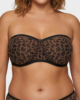 Strapless Mesh Bra with Underwire Lift and Sculpting Fit