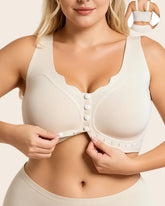 Plus Size Wireless Front-Close Comfort Bra