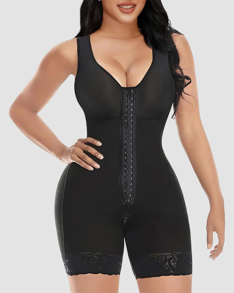 Double Compression Tummy Control Shapewear With Bra