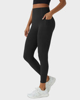 High Waisted Tummy Control Workout Leggings with Side Pockets