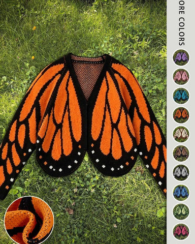 Butterfly Wing Batwing Knit Cardigan