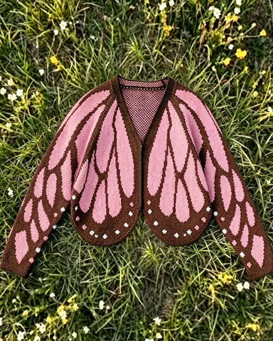 Butterfly Wing Batwing Knit Cardigan