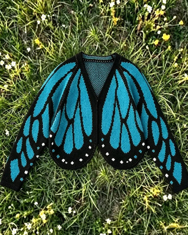 Butterfly Wing Batwing Knit Cardigan