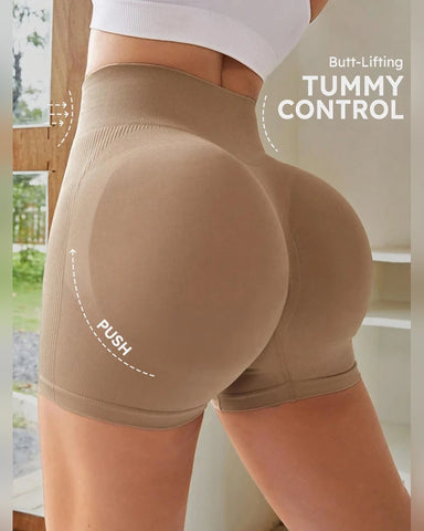 4-Pack High-Waist Seamless Butt-Lifting Shorts
