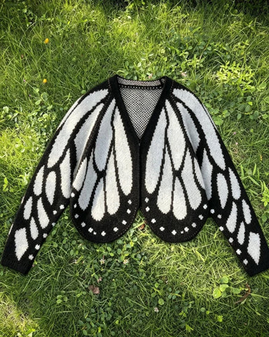 Butterfly Wing Batwing Knit Cardigan