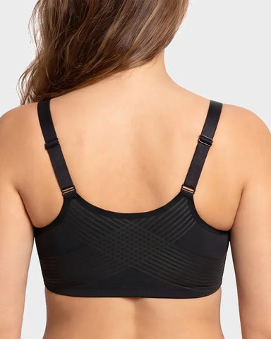 Front-Closure Lace Back-Smoothing Underwire Bra