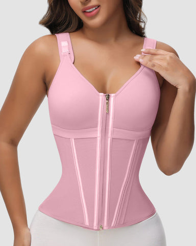 Double Layer Tummy Control Shaper with Bra