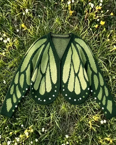 Butterfly Wing Batwing Knit Cardigan