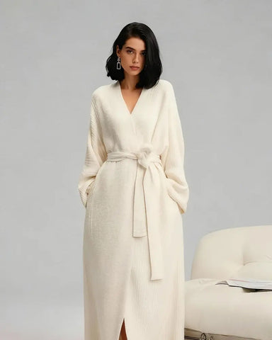 Oversized Double-Sided Fleece Long Robe