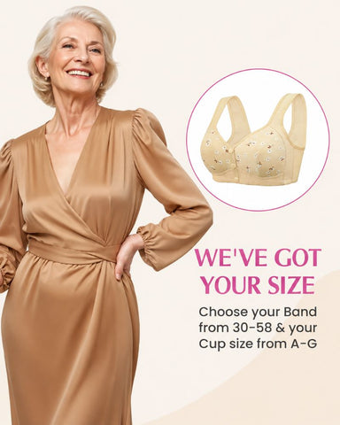 Easy Front-Closure Wireless Support Bra