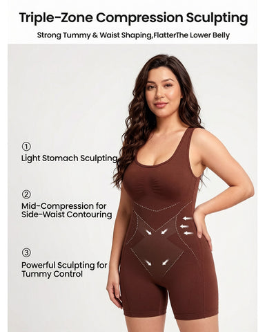 Easy-Off Triple-Zone Full-Body Sculpting Bodysuit