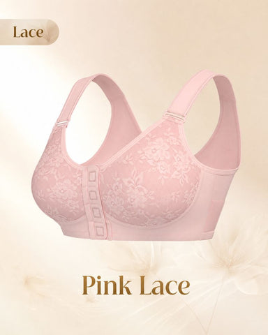 Magnetic Front-Closure Wire-Free Support Bra