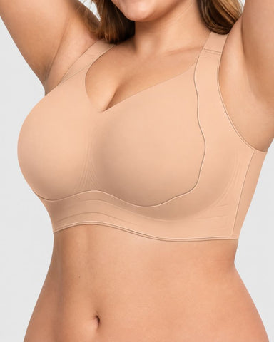 Plus-Size Wire-Free Jelly Support Full-Coverage Bra