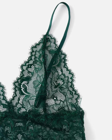 3-Piece Lace Sleepwear Set for Women – Cami, Shorts & Robe