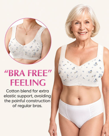 Easy Front-Closure Wireless Support Bra