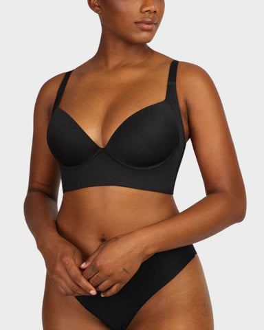 Back-Smoothing Underwire Push-Up Bra