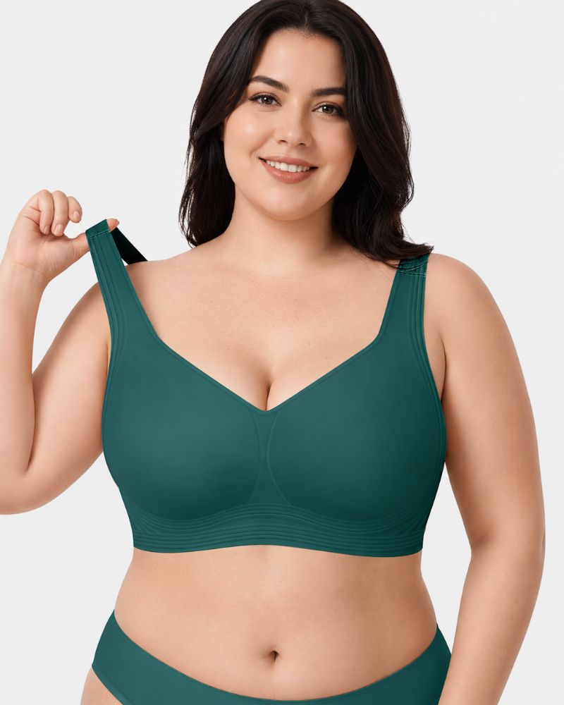 Plus Size Pullover Wireless Full-Coverage Support Bra