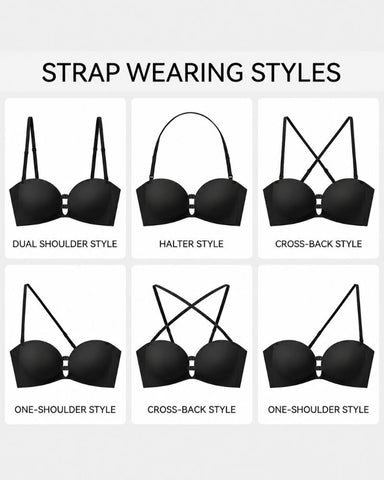 Comfortable Seamless Non-Slip Wireless Padded Support Bra