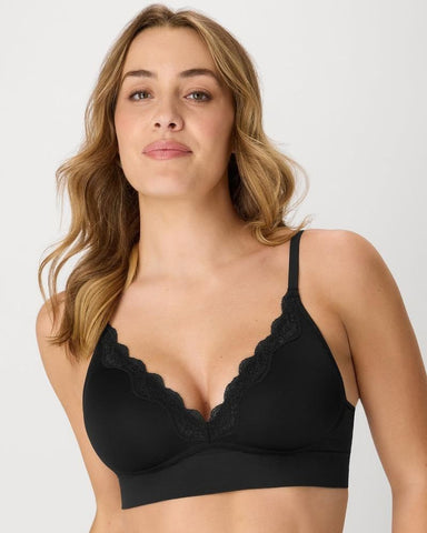Seamless Wireless Lace Push-Up Bra with Convertible Straps