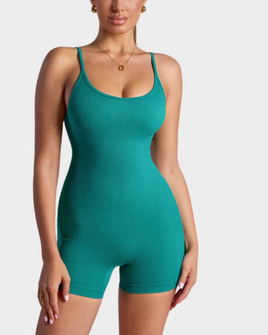 Slimming Spaghetti Strap Romper Shorts