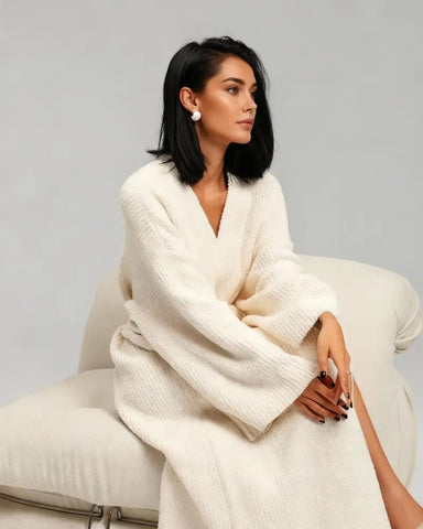 Oversized Double-Sided Fleece Long Robe