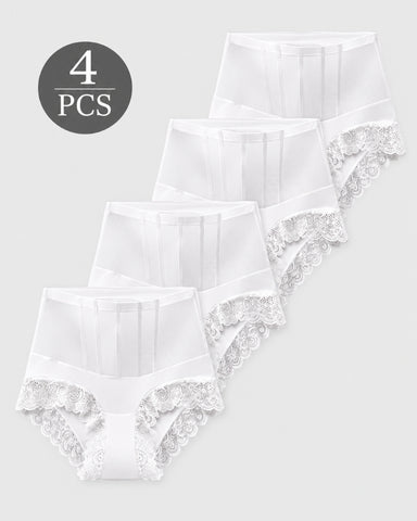 4-Pack High-Waist Lace Shaping Panties