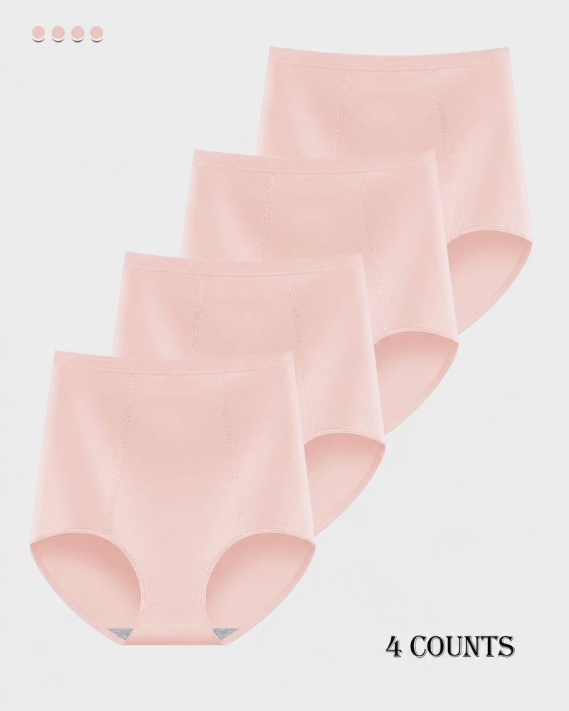 4-Pack High-Waist Cotton Stretch Briefs